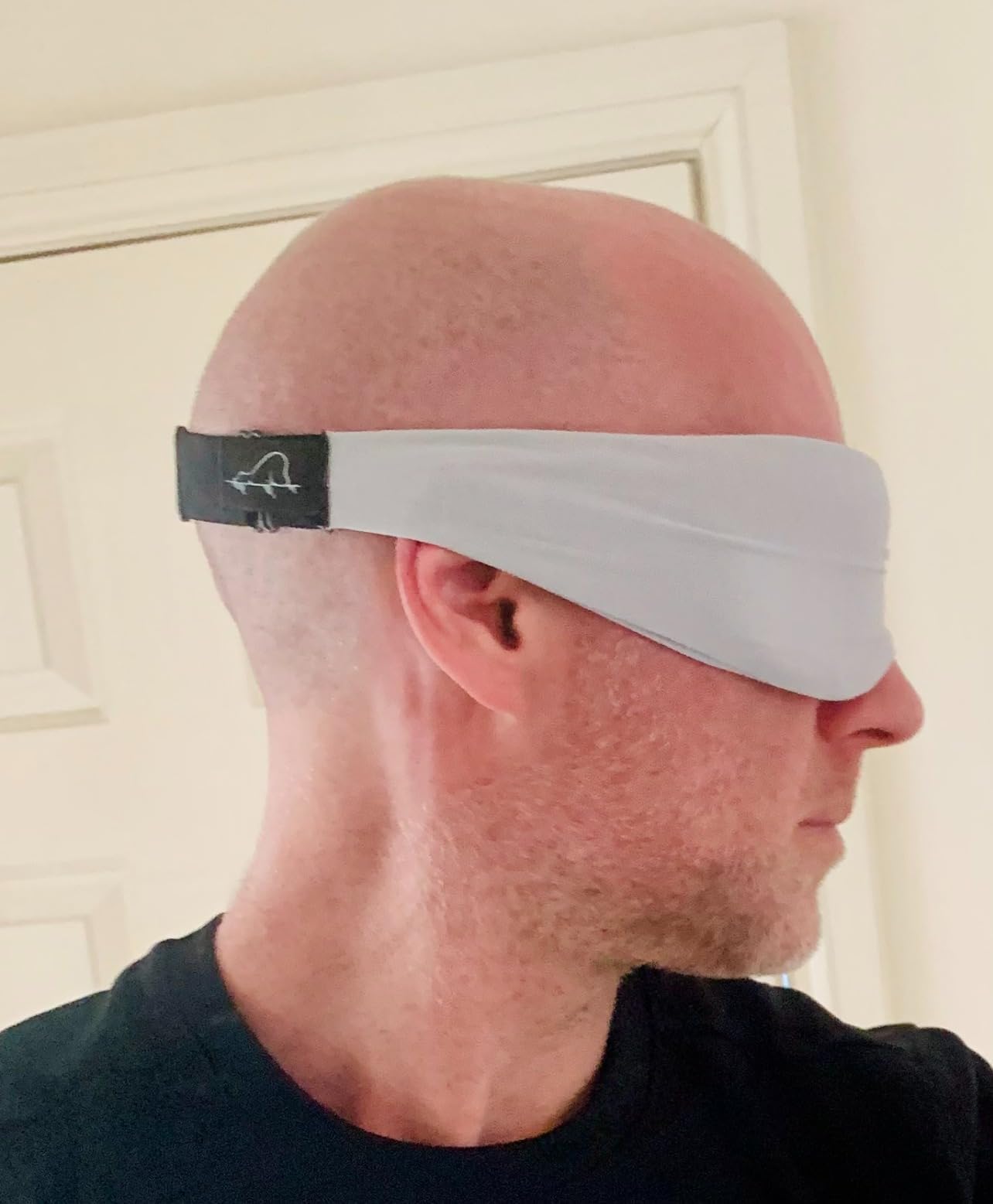 ALASKA BEAR Sleep Mask Side Sleepers Headband Design, Soft Eye Shades for Men and Women 100% Blackout Mask Extra-Plush, Pale Gre