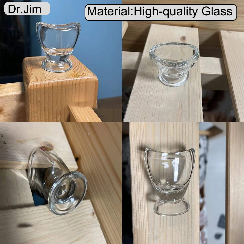 Dr.Jim Glass Eye Wash Cup for Eye Rinse,Cleansing with Storage Container