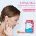 LYSIAN Slim Size Foam Ear Plugs for Noise Reduction Small Ear Women, Kids-35dB SNR Noise Cancelling Earplugs for Sleeping, Snori