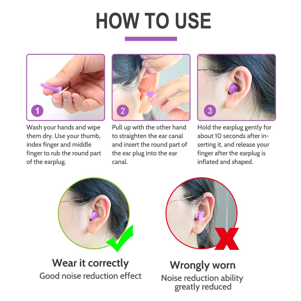 LYSIAN Slim Size Foam Ear Plugs for Small Ear Canals Women, Kids, 100 Pairs, 35dB SNR Noise Canceling Earplugs for Sleeping, Wor