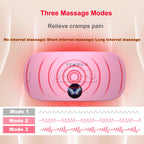 Portable Cordless Heating Pad, Electric Waist Belt Device, Fast Heating Pad with 3 Heat Levels and 3 Massage Modes, Back or Bell