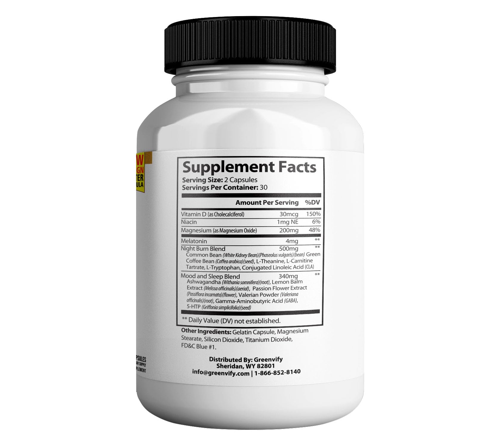 GREENVIFY Mitolyn Max Burner Burn Powerful Formula Anabolic Recovery, Natural Sleep Aid with Magnesium, Ashwaganda - 60 Capsules