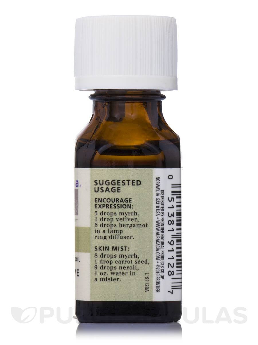 Aura Cacia Aromatherapy Myrrh Essential Oil 1/2 Oz. Bottle