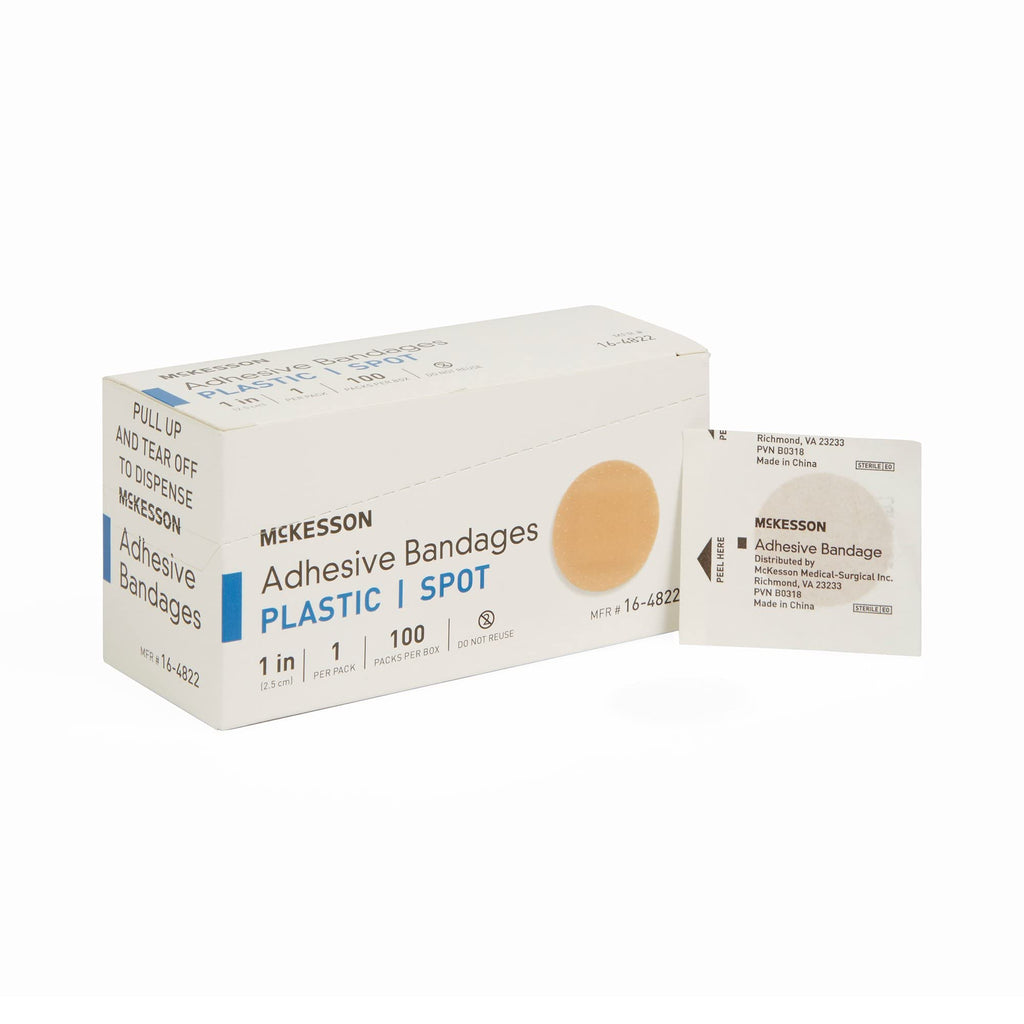 MCK48222000 - Mckesson Brand Adhesive Spot Bandage McKesson 1 Inch Dia ...