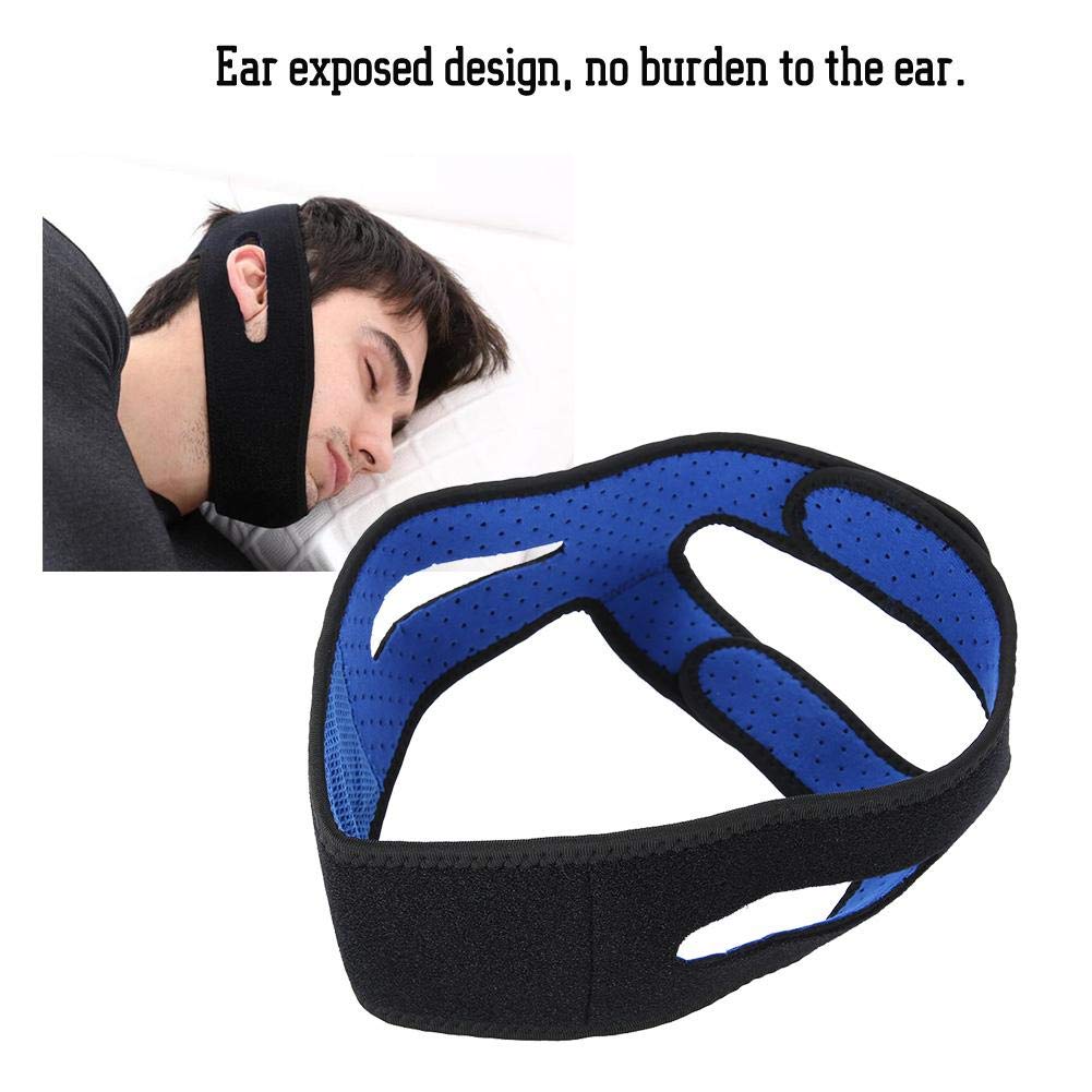Anti Snoring Chin Strap, Unisex Sleeping Belt Headband Jaw Support Facial Lifting Strap Belt Comfortable Snore Reduction Relief
