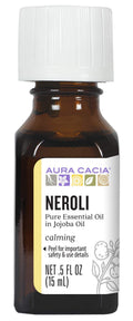 Aura Cacia Neroli Oil in Jojoba Oil | GC/MS Tested for Purity | 15ml (0.5 fl. oz.)