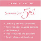 Summer's Eve Feminine Cleansing Cloths, Sensitive Skin, Sheer Floral 32 ea (Pack of 1)