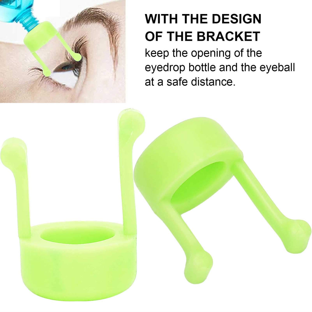 ZJchao 2pcs Portable Eye Drop Bottle Auxiliary Stand, Eye Drop Bottle Holder Bracket, Eyedrop Aid Help Applicator, Prevent Hand