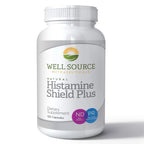 Histamine Shield Plus All Natural Antihistamine Supplement Works for Pollen, Pet Dander, Dust, Mold, and Odor Allergies. 120 Cap