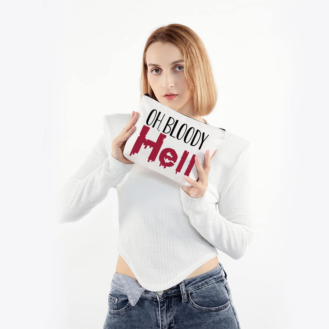 Tampon bag Period Pouch Sanitary Holder Oh Bloody Hell Bag Gifts For Best Friend (Oh Bloody Hell Bag)