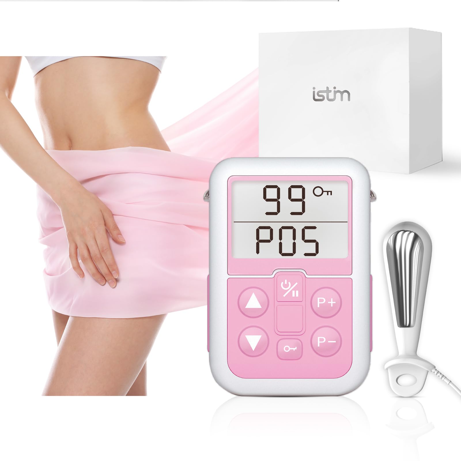 iStim V2 Kegel Exerciser Incontinence Stimulator with Probe for Bladder Control and Pelvic Floor Exercise for Women Electrical M
