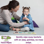 Antibacterial Hand Wipes by Boogie Wipes, Alcohol-Free, Hypoallergenic and Moisturizing Aloe, Boogie Hand Wipes for Adults and K