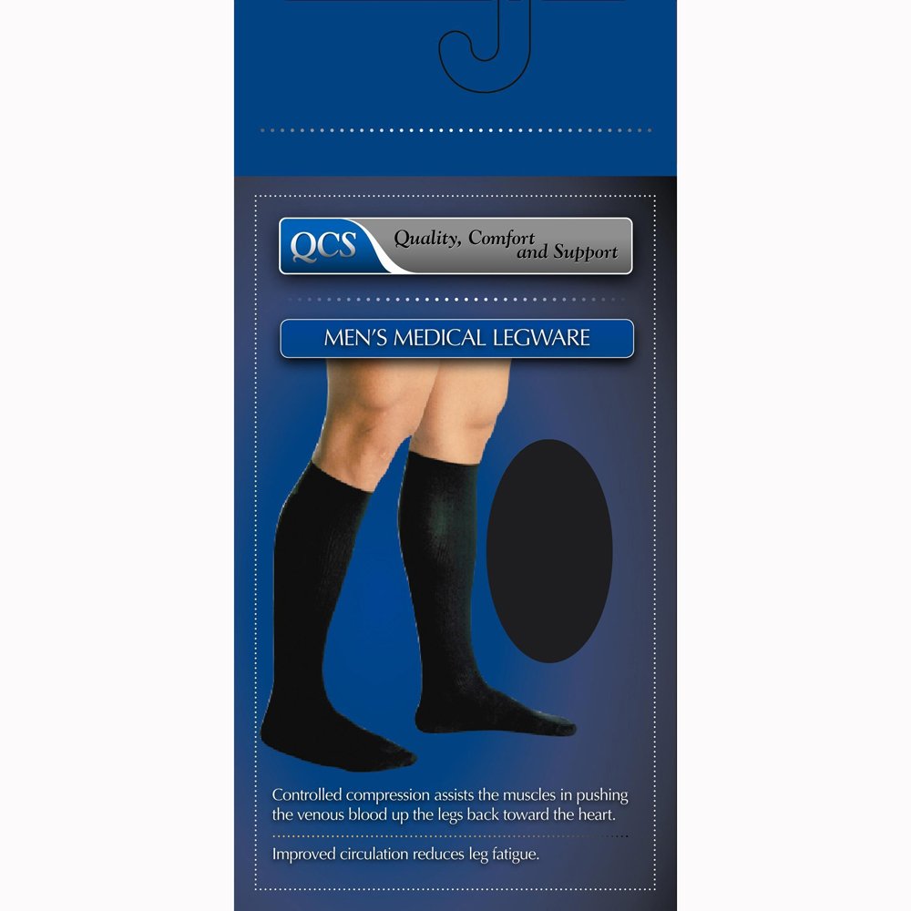 Preffered Plus Medical Legware Socks Men 20-30 Firm Support, Brown, Large - 1 Pair