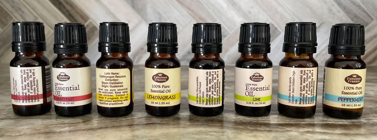 Fabulous Frannie Essential Oil Beginner Starter Set - 100% Pure Essential Oils .33oz (Pack of 14)