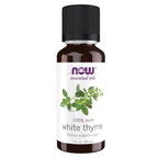 NOW Essential Oils, White Thyme Oil, Empowering Aromatherapy Scent, Steam Distilled, 100% Pure, Vegan, Child Resistant Cap, 1-Ou