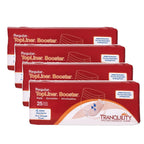 Tranquility TopLiner Disposable Booster Pads, Regular (14 x 4), Flow-Through Design with Adhesive Strip for Max Absorption, Adul
