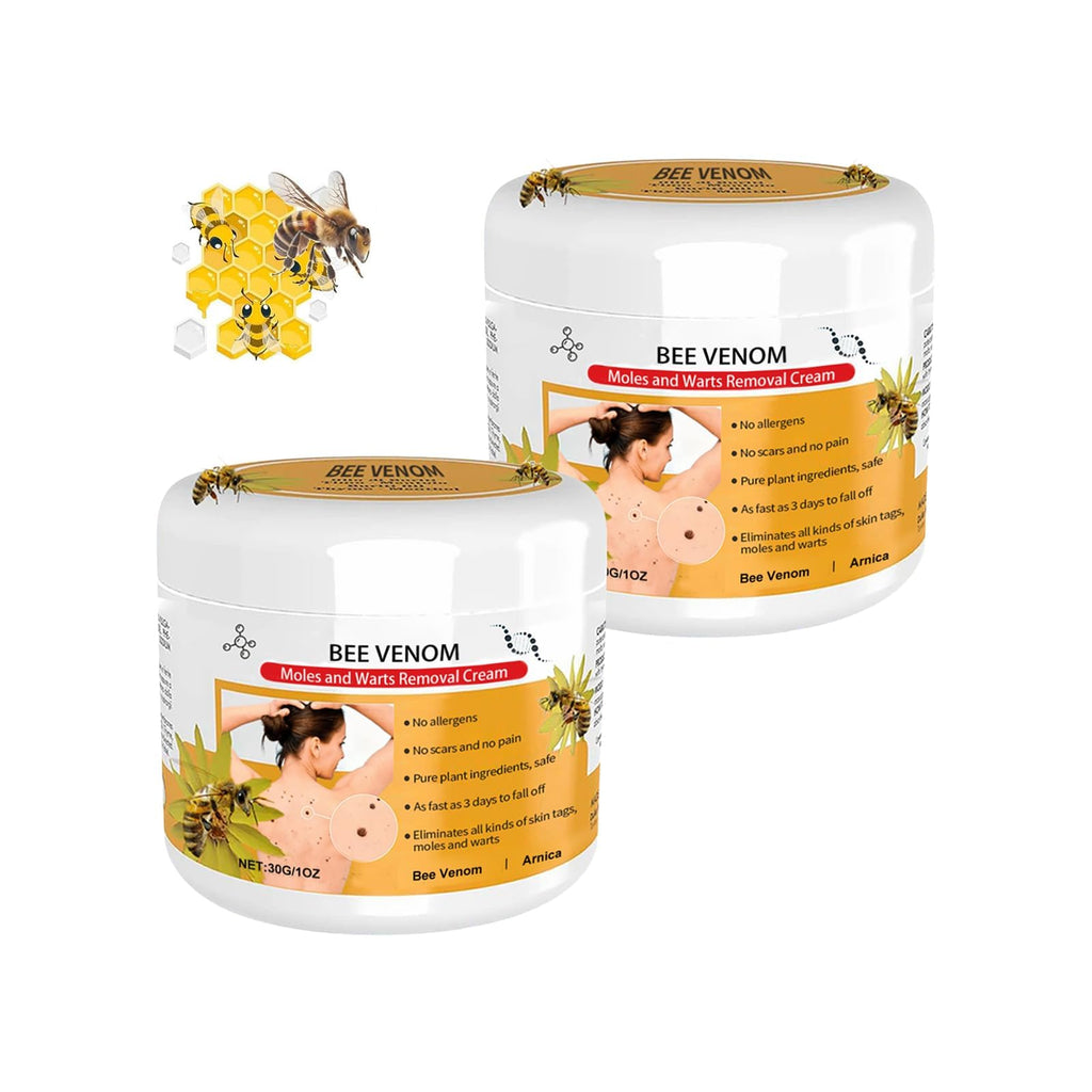2Pcs Wart Remover Ointment, Bee Venom Cream wart Removal,wart Remover,bee Venom wart and Tags Removal Treatment Spray,bee Venom 