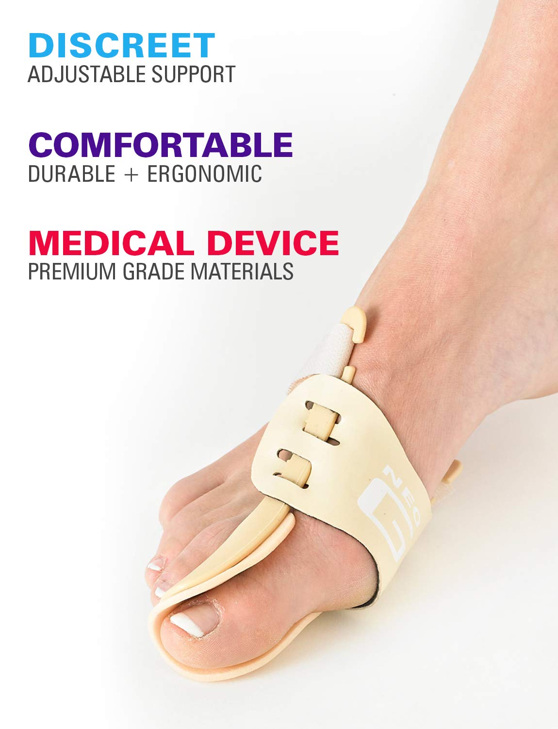 Neo-G Bunion Support - Hallux Valgus Night Splint - For Pre/Post-Operative Aid & Pressure - Class 1 Medical Device - Left - Tan