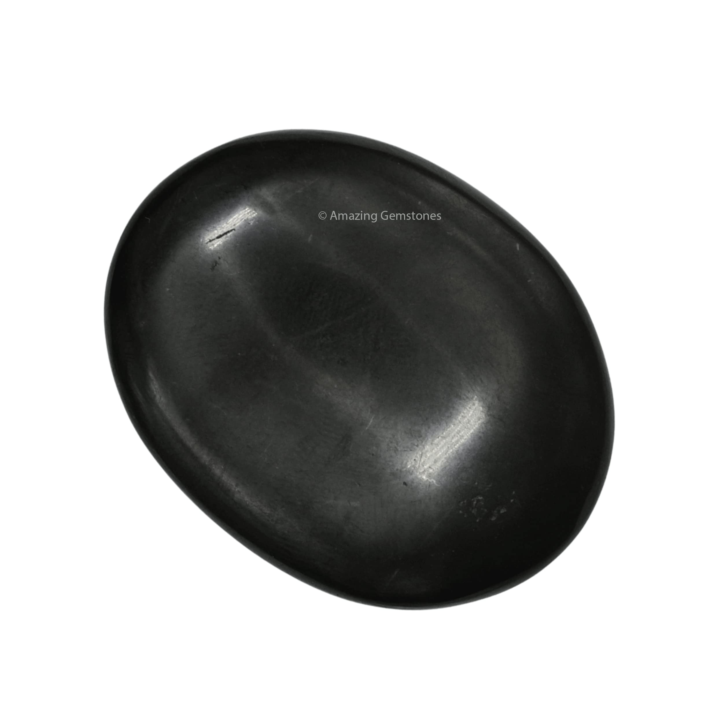 Shungite Crystals and Healing Stones - Large Palm Stone Crystals Piedra - Crystal for Good Luck, Balanced Positive Energy, Medit