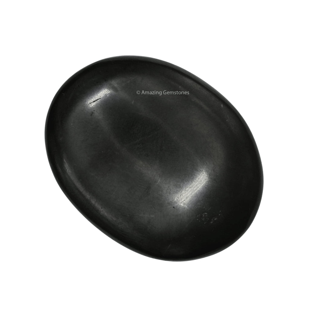 Shungite Crystals and Healing Stones - Large Palm Stone Crystals Piedra - Crystal for Good Luck, Balanced Positive Energy, Medit