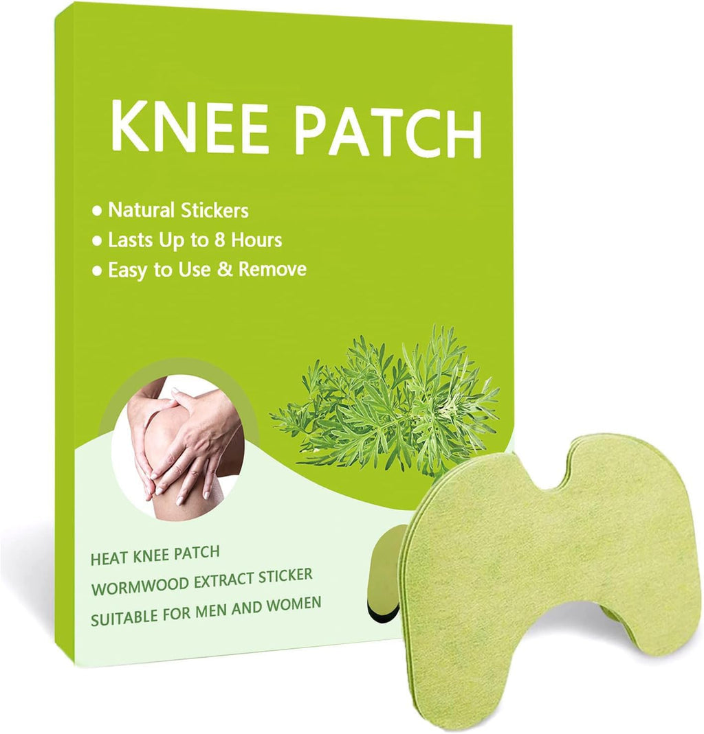 Kisinly Knee Patches, 30 Pcs Wellknee Natural Knee Relief Patch, Herbal Wormwood Warming Extract Sticker for Knee (30)