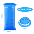 Diubwse 24 Pack Vomit Bags Disposable, 1000ml Emesis Bags, Leak Resistant, Medical Grade, Portable, Barf Bags, Puke Bags for Hos
