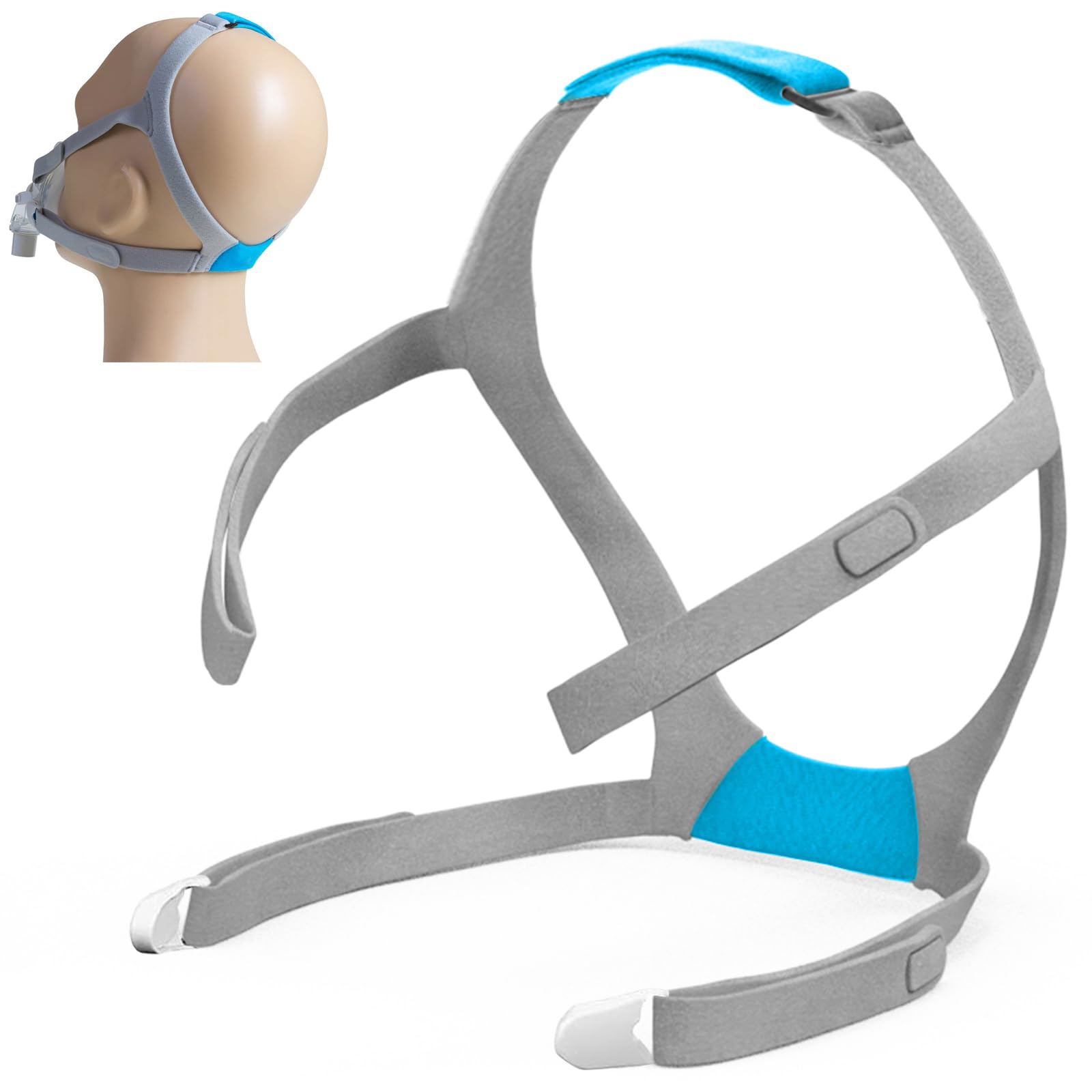 Headgear Strap Compatible with Airfit F30 CPAP Mask, Headgear Replacement for Resmed F30, Adjustable Home Ventilator Mask Headba
