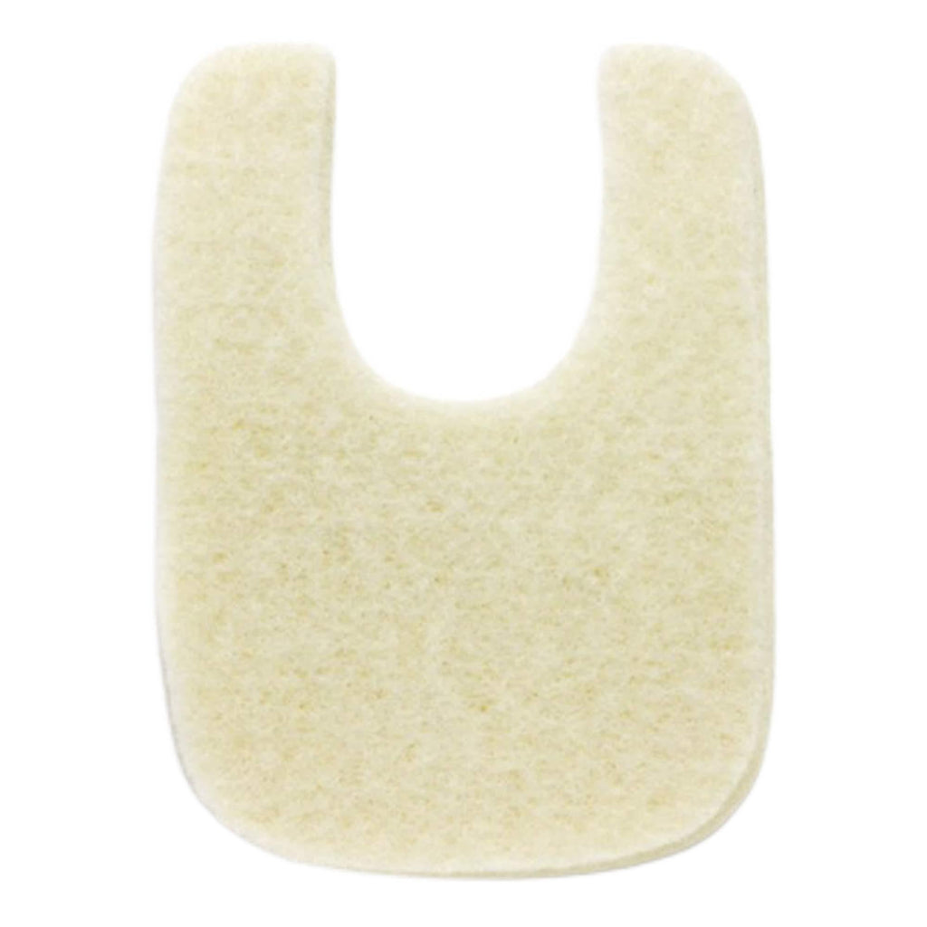Wide U Shaped Felt Callus Horseshoe Pads - Adhesive Foot Pads That Protect Calluses from Rubbing On Shoes - 1/4'' - 100 Pack