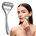 Varku Massage Roller, Face Acupressure Roller, Handheld Acupuncture Roller, Metal Handheld Acupressure Massager with 100 Trigger