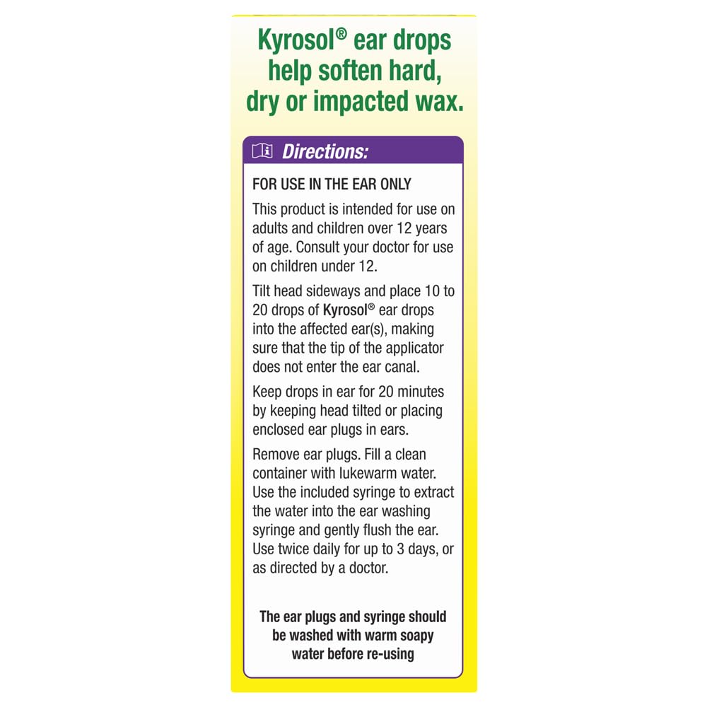 SQUIP NeilMed Kyrosol All-Natural Earwax Removal Aid, Original Version