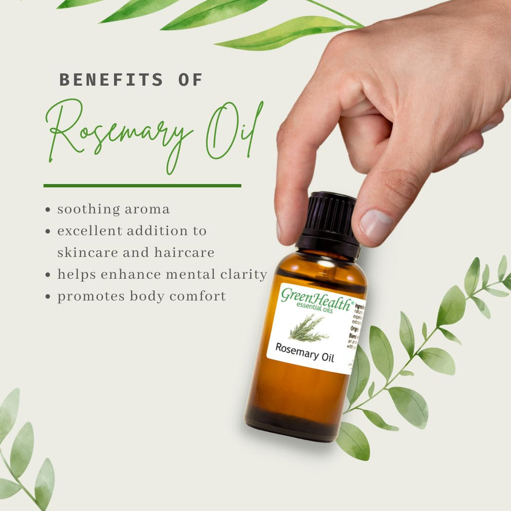 Rosemary Essential Oil - 4 fl oz - GreenHealth