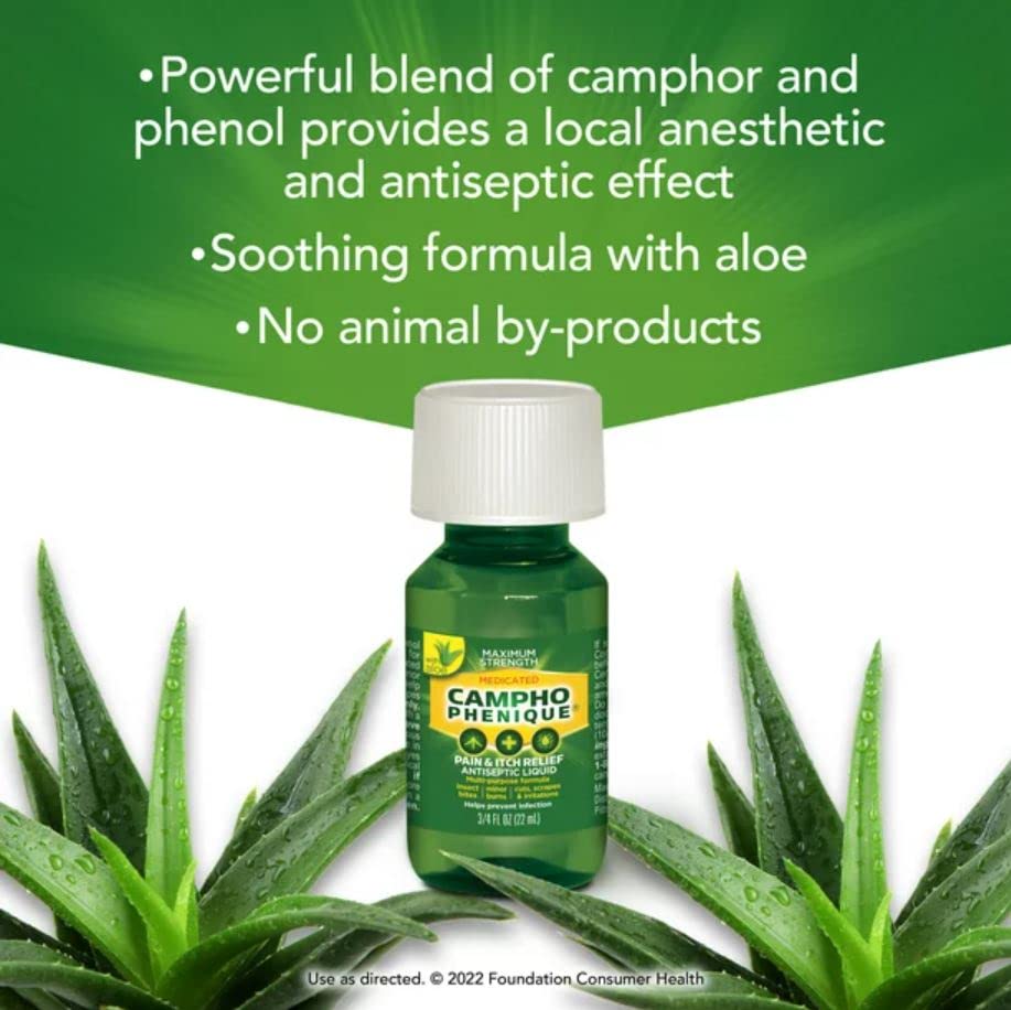 Campho-Phenique Antiseptic Liquid 3/4 oz (Pack of 2)