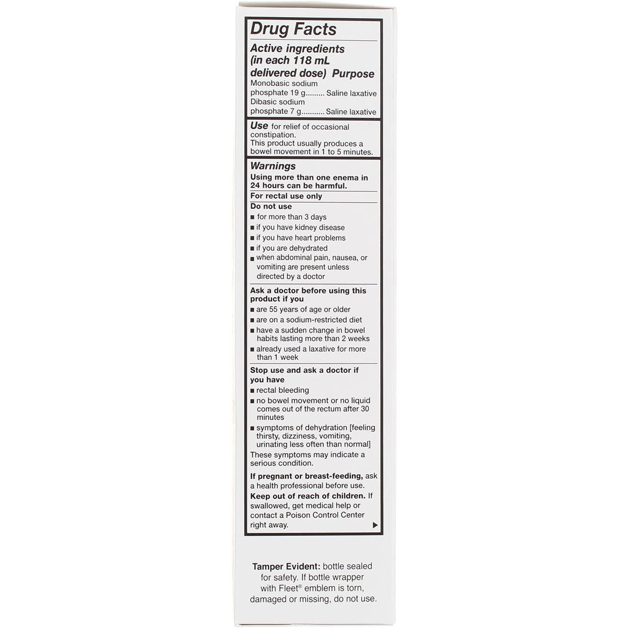 Fleet Saline Enema - Twin Pack (4.5 fl oz)