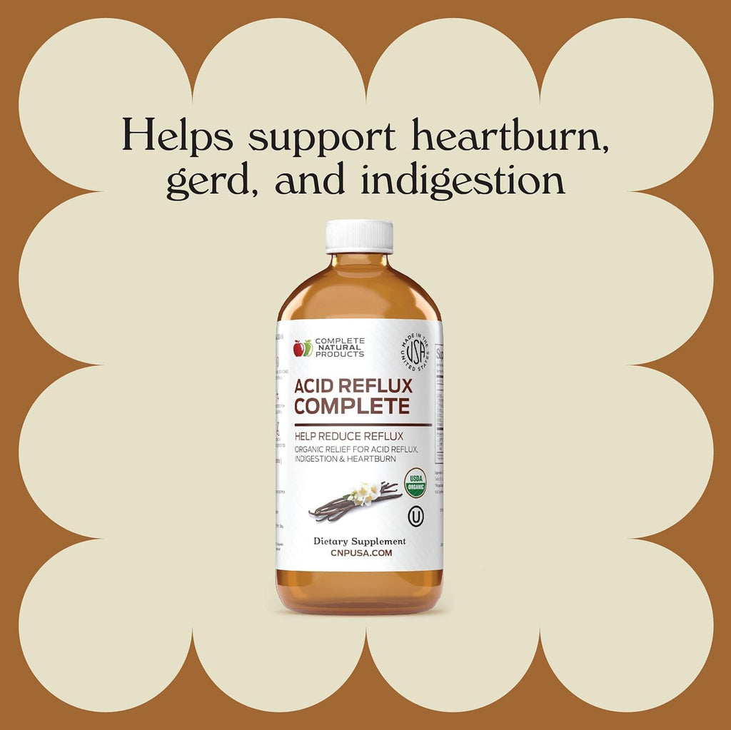 Acid Reflux Complete 16oz - Natural Organic Liquid Heartburn, GERD, & Amish Reflux Relief Remedy & Medicine