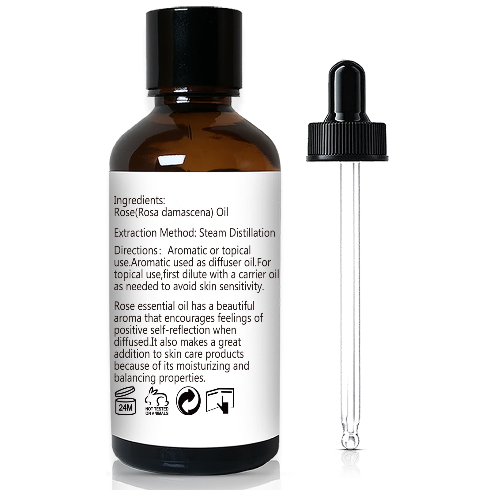 GM Gumili Rose Essential Oil, Home Fragrance Scent Oil for Diffuser, Skin, Hair, Candle, Soap, Dryer Balls, Laundry - 1 oz/30ml