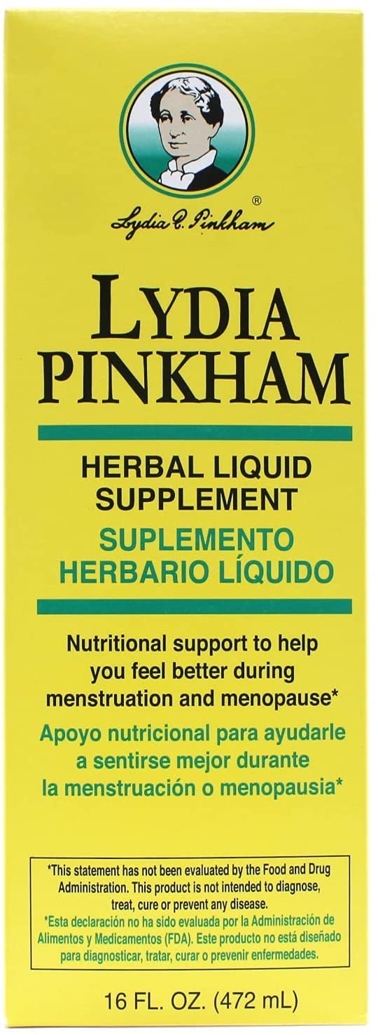 Lydia pinkham liquid to feel better during menstruation and menopause - 16 oz, 3 pack