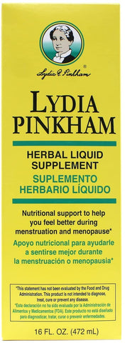 Lydia pinkham liquid to feel better during menstruation and menopause - 16 oz, 3 pack
