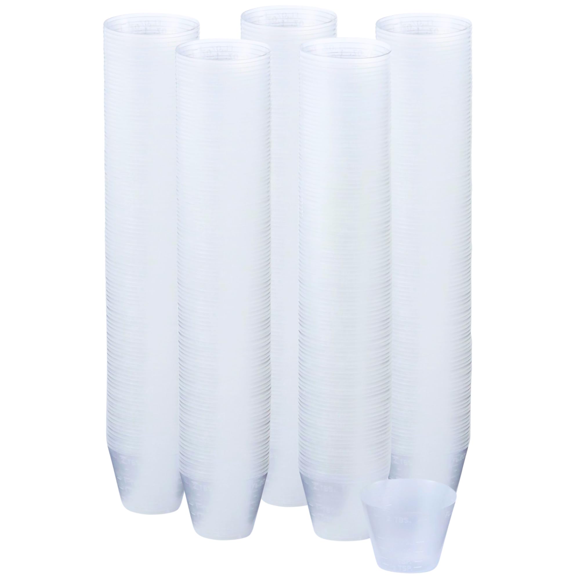 CareStock Disposable Medicine Cups [500 Count - 1 oz.] - Graduated Plastic Measuring Cups for Liquid & Dry Medication, Pills, Re