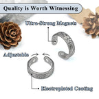 Vicmag Magnetic Copper for Women for Fingers with 4X Magnets 100% Solid Pure Copper Gift 2pcs