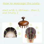 sanlusan Wooden Scalp Massager|Bamboo Brush for Hair Growth|Wooden Hair Brush|Body Massage Tool