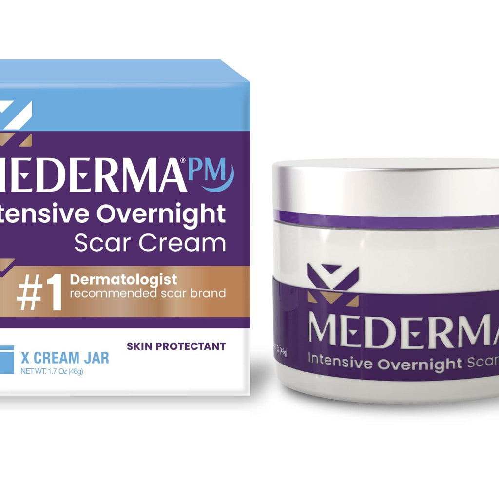 Mederma PM Intensive Overnight Scar Cream, Works with Skin's Nighttime Regenerative Activity, Clinically Shown to Make Scars Sma