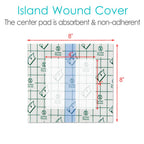 Waterproof Dialysis Port Shower Cover Pd Catheter Shower Shields Dialysis Catheter Shower Protector 8x8 Picc Line Adhesive Banda