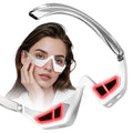 JCOTTON Under Eye Red Light Therapy, 4 Modes Red Light Under Eye Therapy Glasses Microcurrent Eye Massager, For Eye Bags Dark Ci