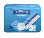 FitRight Adult Incontinence Underwear, Heavy Absorbency, 3X-Large, 75-94 Waist (20 Count, 4 Pack)