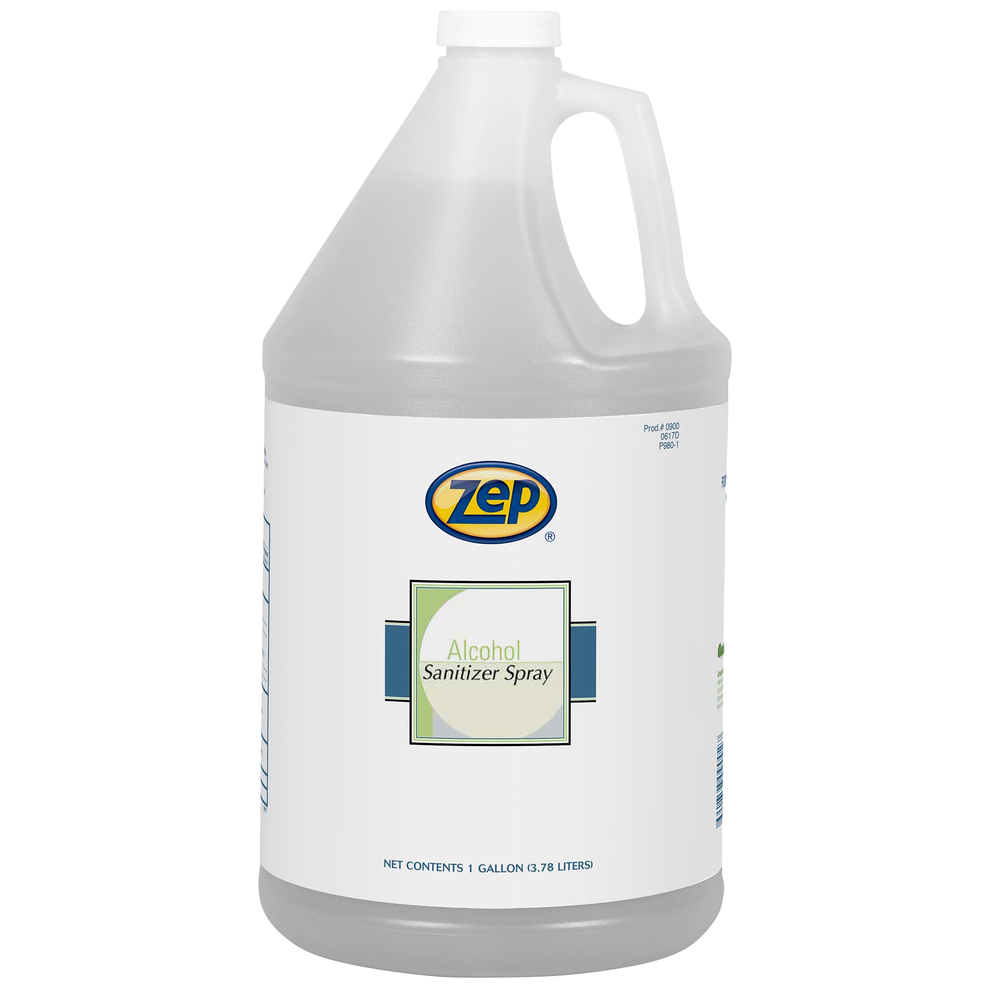 Zep Alcohol Hand Sanitizer Spray Refill - 1 Gallon (Case of 4) 90024-70% Ethanol-Based, Non-Foaming for Dispensers, Manufactured