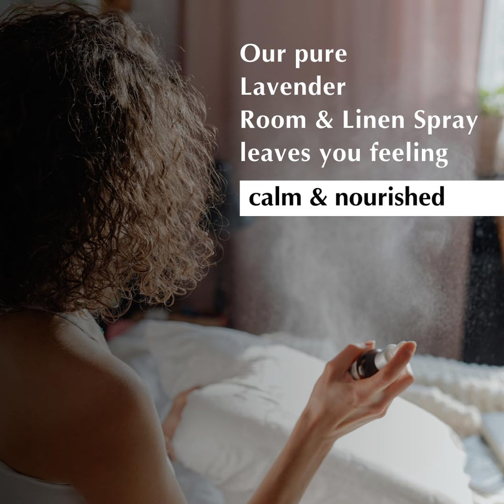 Lavender Room, Linen & Pillow Spray by Aromafume | 100ml/3.38 fl oz | with Pure Lavender Essential Oil | Aromatherapy Spray for