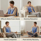 Back Wrap Hot/Cold Aromatherapy Vest Shaped for Stress & Pain Relief