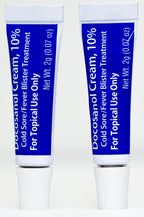 Wellness Basics Docosanol Cream 10% | Cold Sore Treatment | Shortens Healing Time | 0.07 oz - 2 Tubes