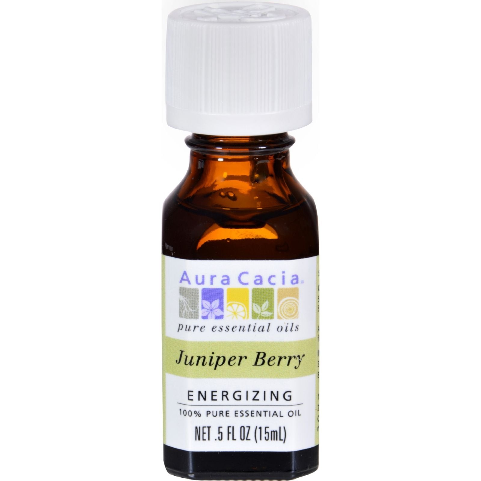 Aura Cacia 100% Pure Essential Oils, Energizing, Juniper Berry, 0.5-Ounces (Pack of 2)