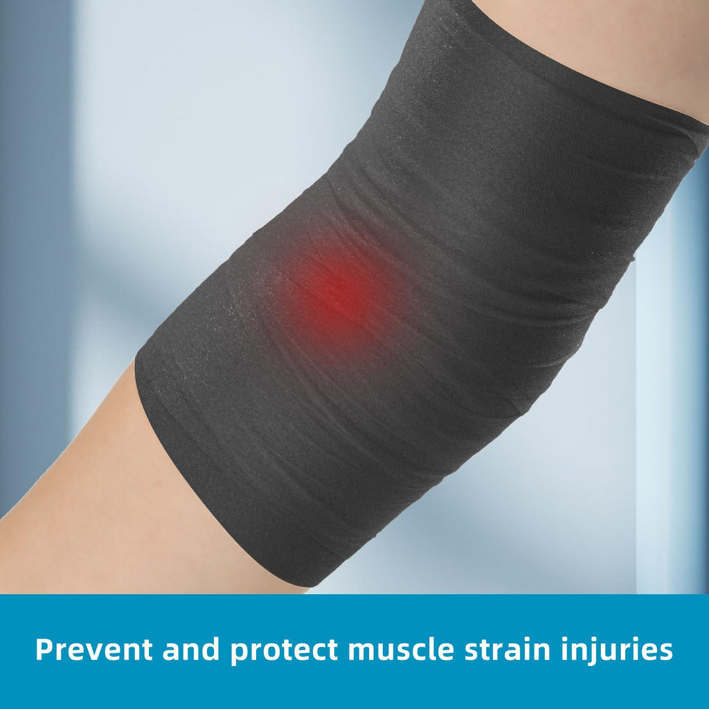 iFwevs 3 Pieces Black Athletic Pre Wrap Tape, Foam Underwrap Athletic Tape, Sport Pre wrap Athletic Tape for Hair Ankle Wrists K